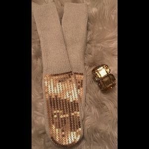 New GYMBOREE GOLD SEQUIN MITTENS & BRACELET BUNDLE